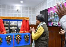 Foundation Stone Laying and Inauguration Ceremony of Integrated Public Health Laboratories in Tripura under PM-ABHIM