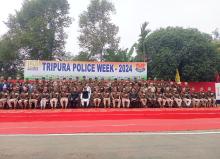 Tripura Police Week 2024 Parade at AD Nagar Police Ground Agartala