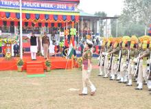Tripura Police Week 2024 Parade at AD Nagar Police Ground Agartala