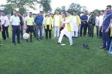 Inauguration of Synthetic Turf Football Ground at Jampuijala, SDM HS School Ground by Professor (Dr.) Manik Saha, Hon’ble Chief Minister.