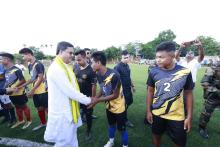 Inauguration of Synthetic Turf Football Ground at Jampuijala, SDM HS School Ground by Professor (Dr.) Manik Saha, Hon’ble Chief Minister.