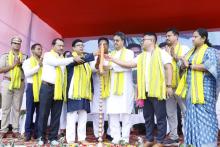 Inauguration of Synthetic Turf Football Ground at Jampuijala, SDM HS School Ground by Professor (Dr.) Manik Saha, Hon’ble Chief Minister.